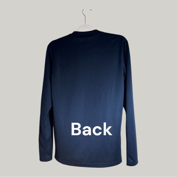Adidas Climalite Men’s Long Sleeve Athletic Shirt Navy Size Small - Picture 5 of 7